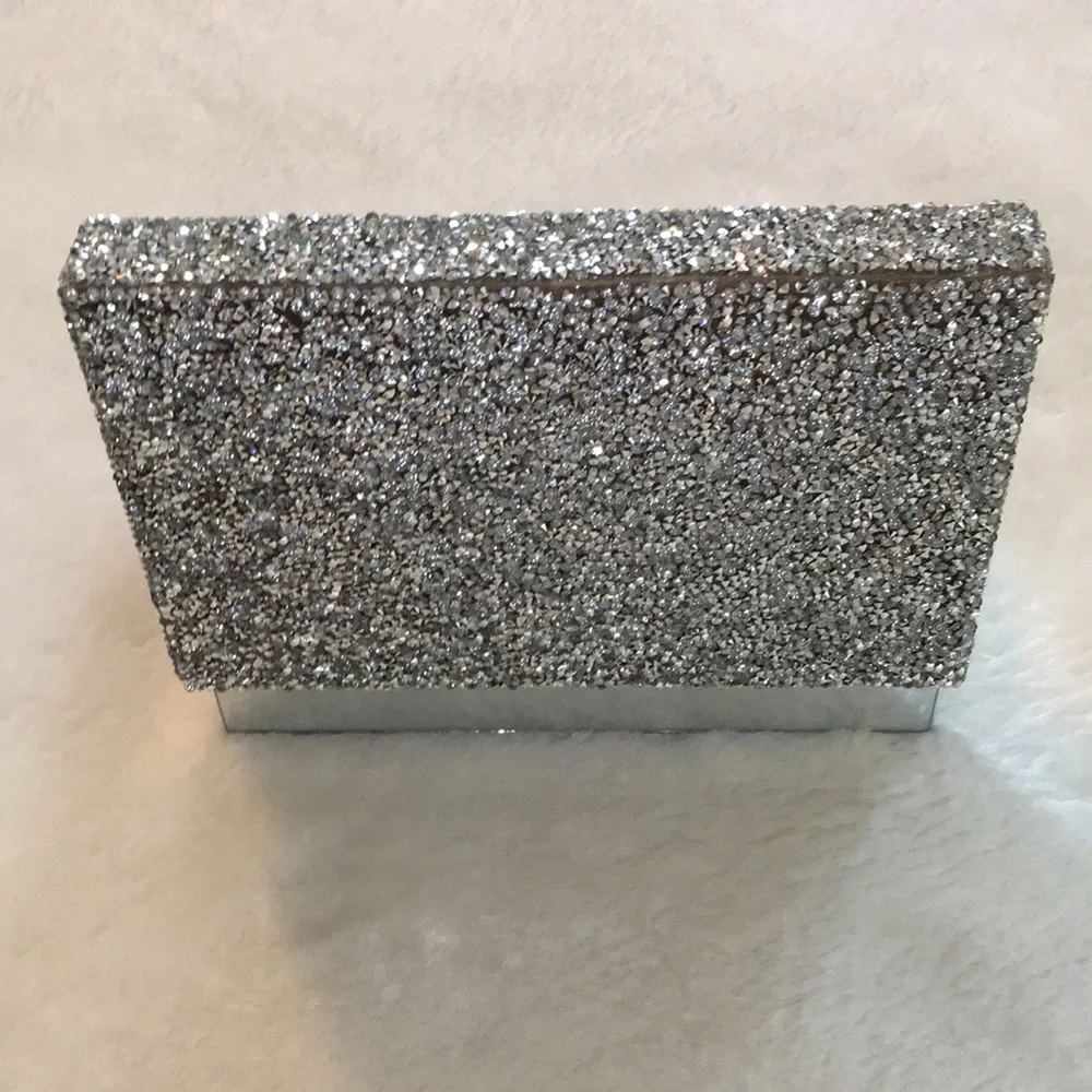 Allure by Jay Silver Sparkle Mirror Jewelry / Makeup / Storage Box